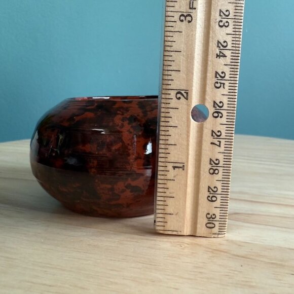 JH Huberhaus Pottery 1996 Studio Sgraffito Egg Separator Redware Pottery - Picture 9 of 9